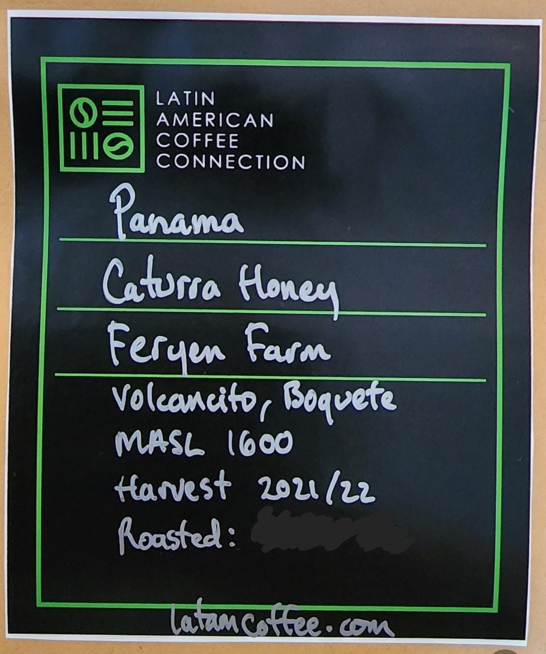 Caturra Honey Specialty Panama Coffee Finca Feryen