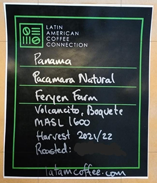 Pacamara Natural Panama Coffee Finca Feryen Farm